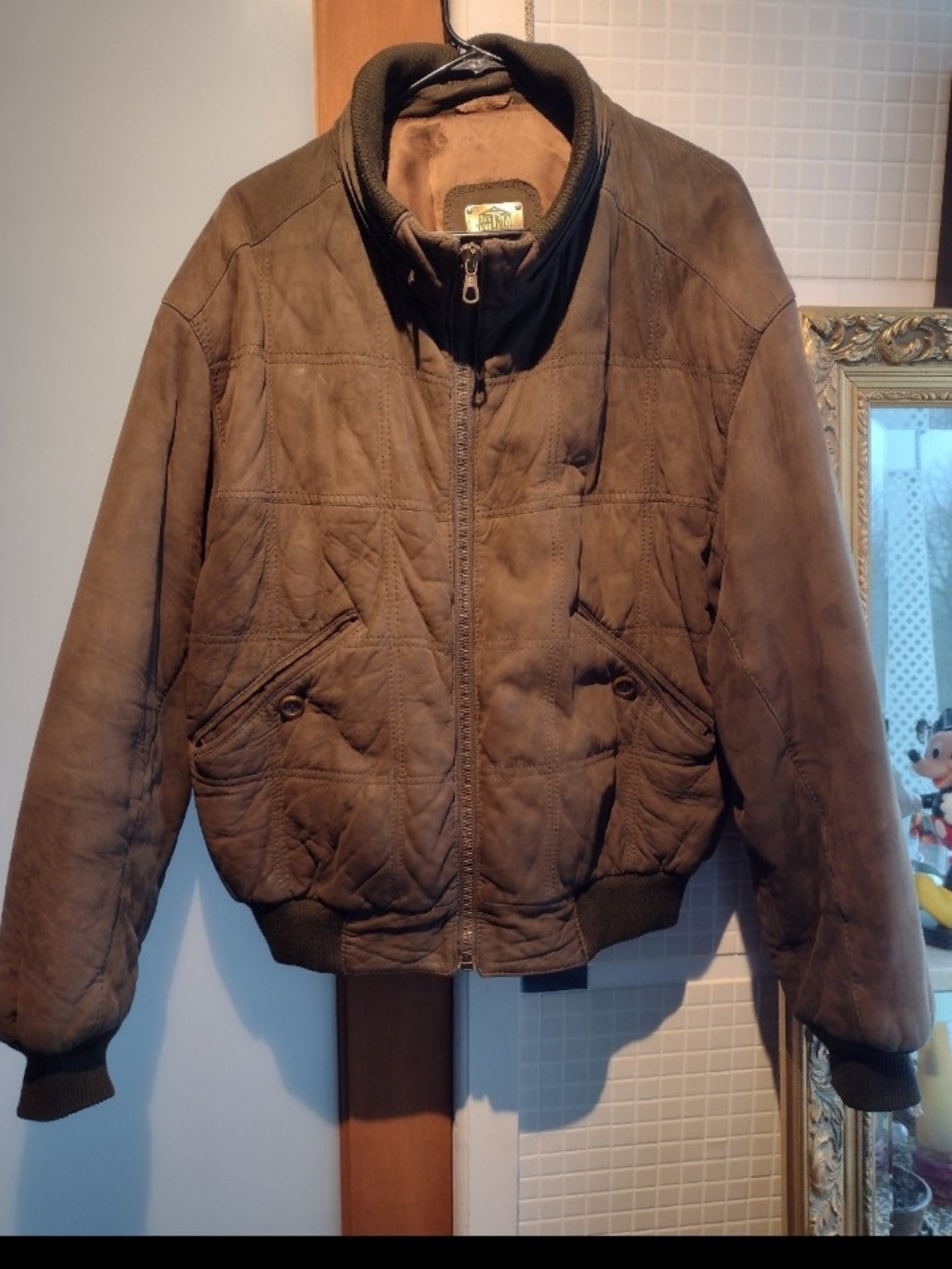 Roberto Botticelli Brown Quilted Bomber Jacket